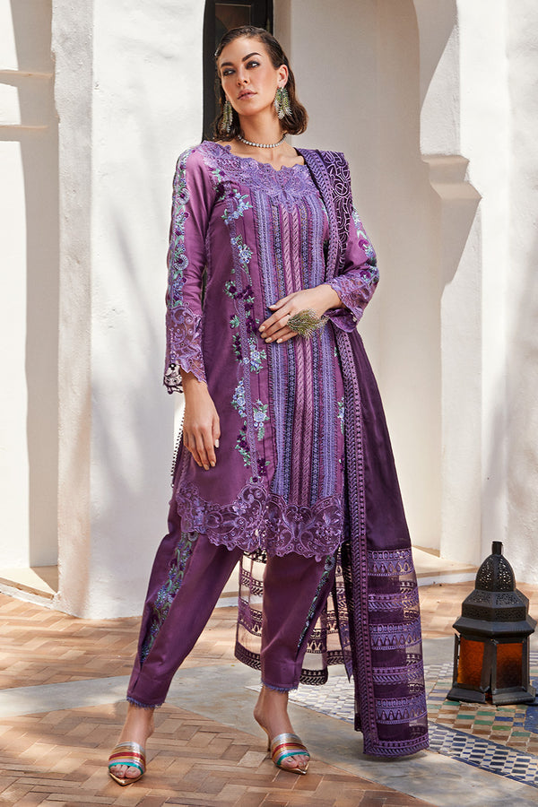 Mushq 3 Piece Custom Stitched Suit - Purple - LB284937