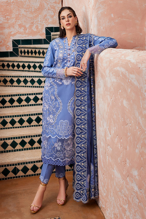 Mushq 3 Piece Custom Stitched Suit - Blue - LB284936