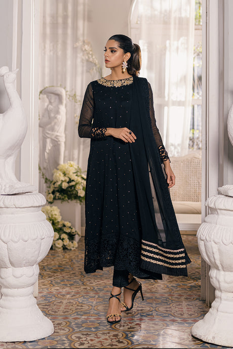 Azure 3 Piece Custom Stitched Suit - Black - LB286553