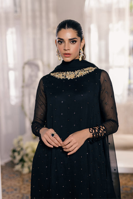 Azure 3 Piece Custom Stitched Suit - Black - LB286553