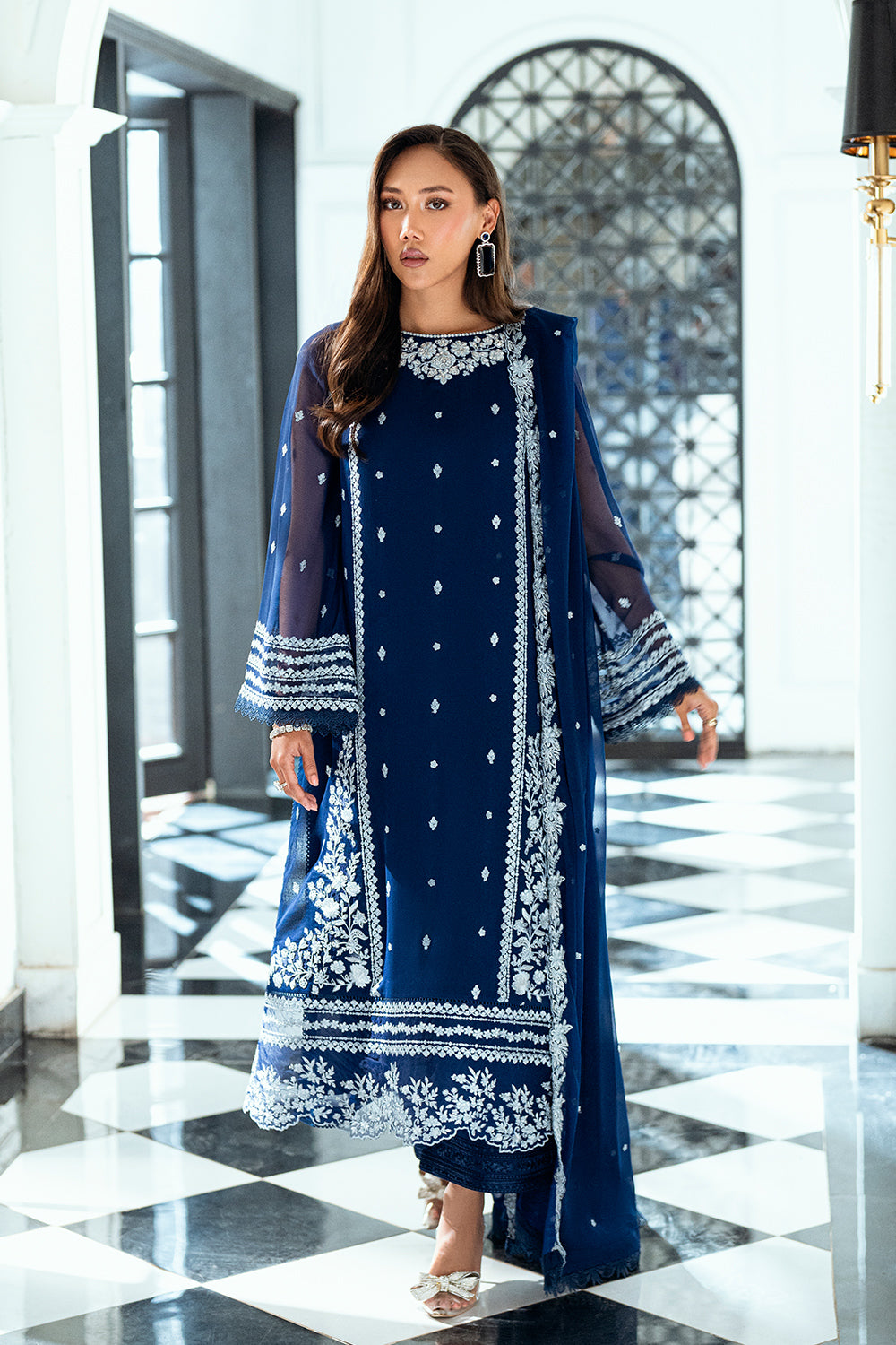 Azure 3 Piece Custom Stitched Suit - Blue - LB29544