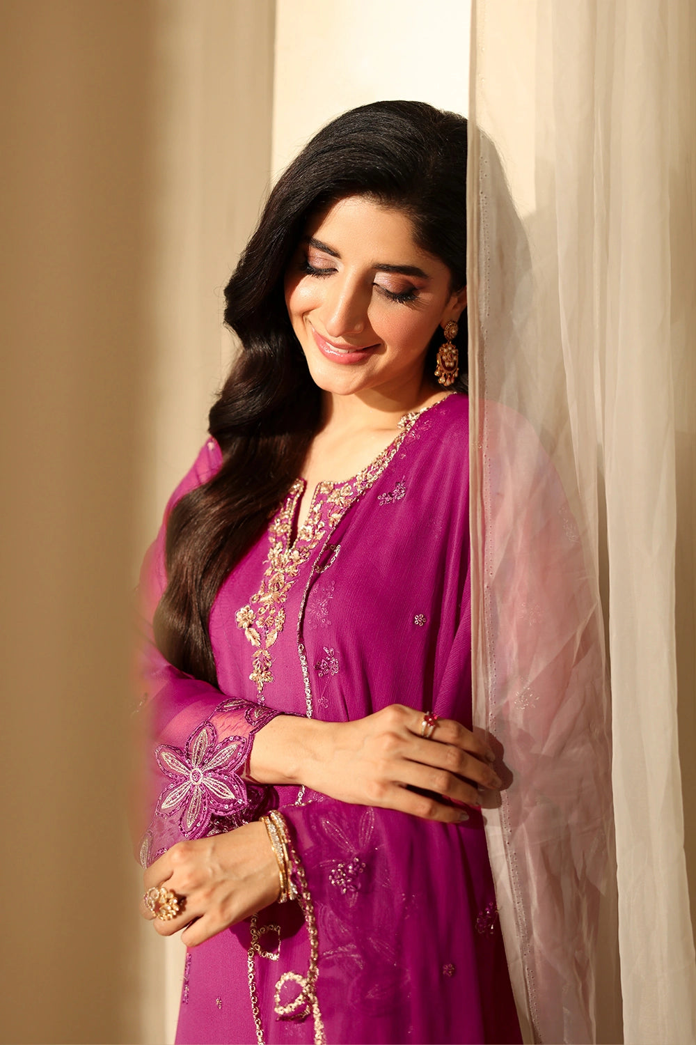 Azure 3 Piece Custom Stitched Suit - Pink - LB31142