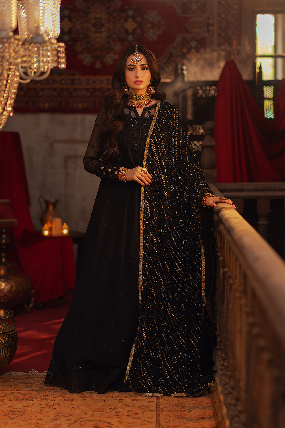 Azure 3 Piece Custom Stitched Suit - Black - LB286594