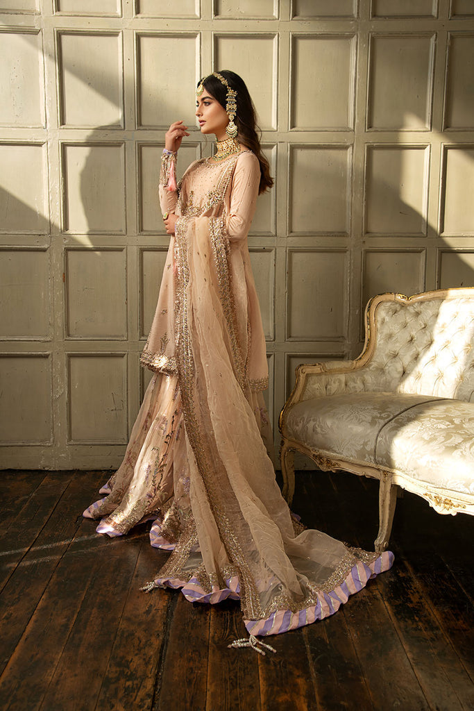 Sobia Nazir 3 Piece Custom Stitched Suit - Beige - LB28431