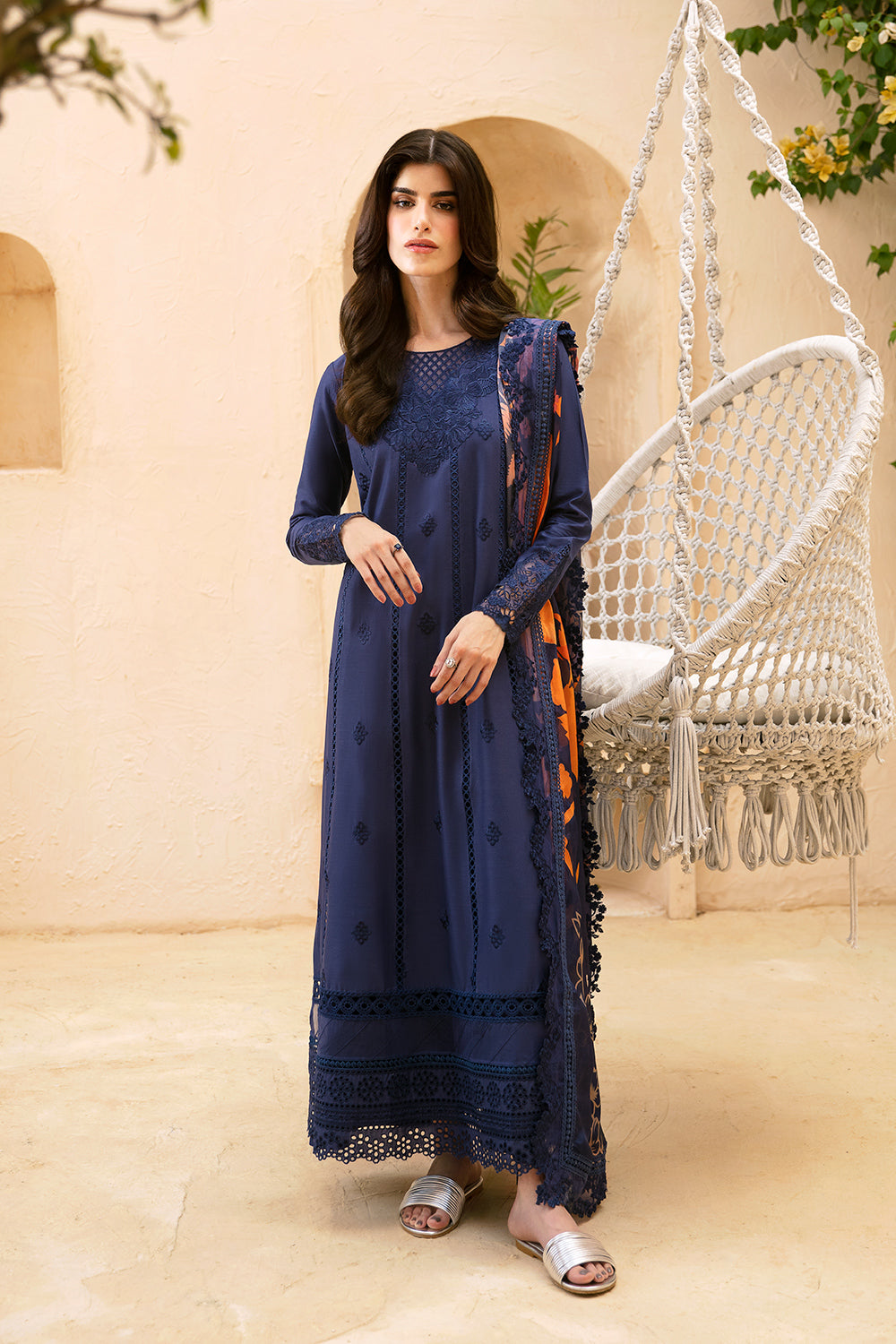 Azure 3 Piece Custom Stitched Suit - Blue - LB287844