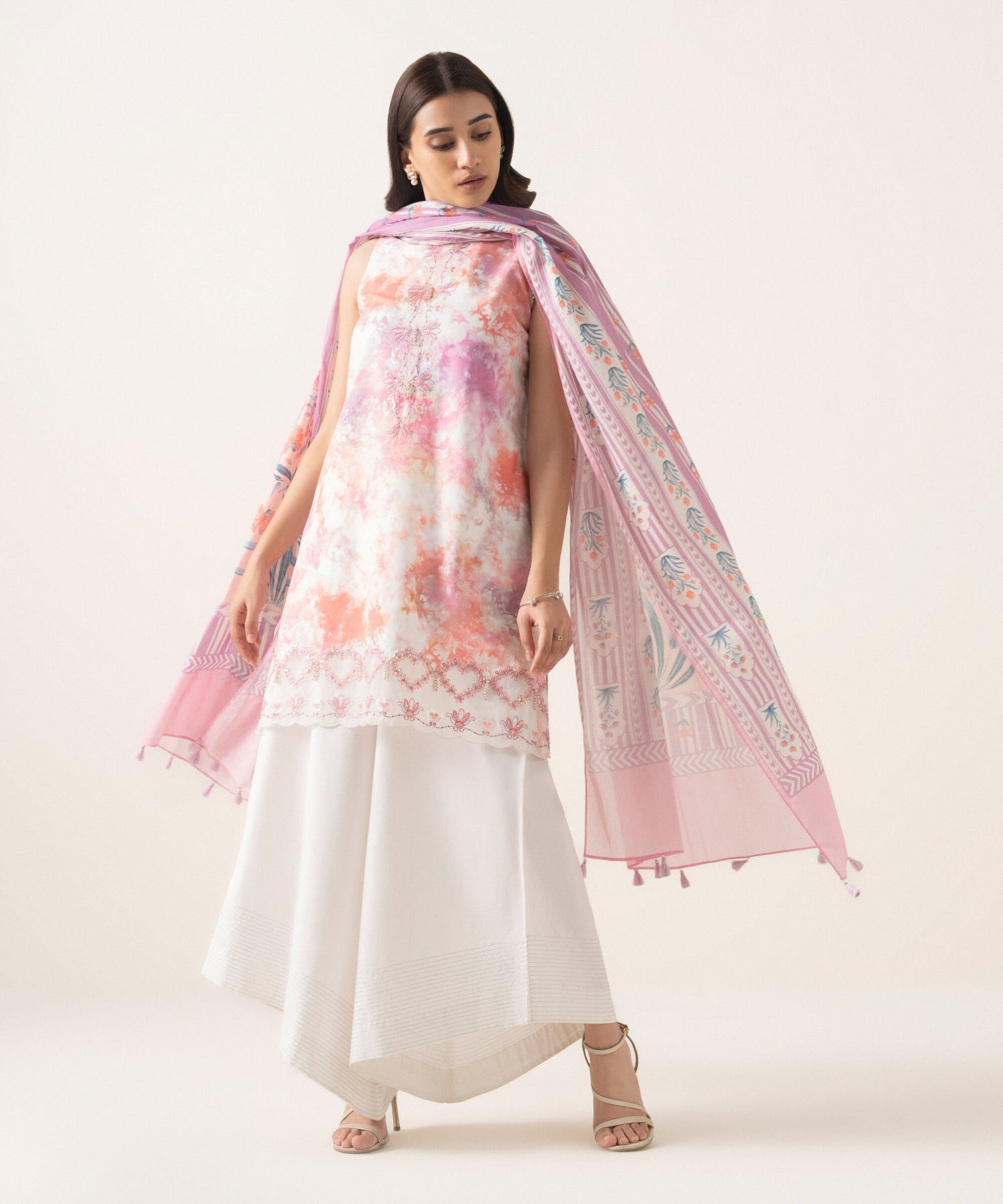 Sapphire 3 Piece Custom Stitched Suit - Pink - LB31303