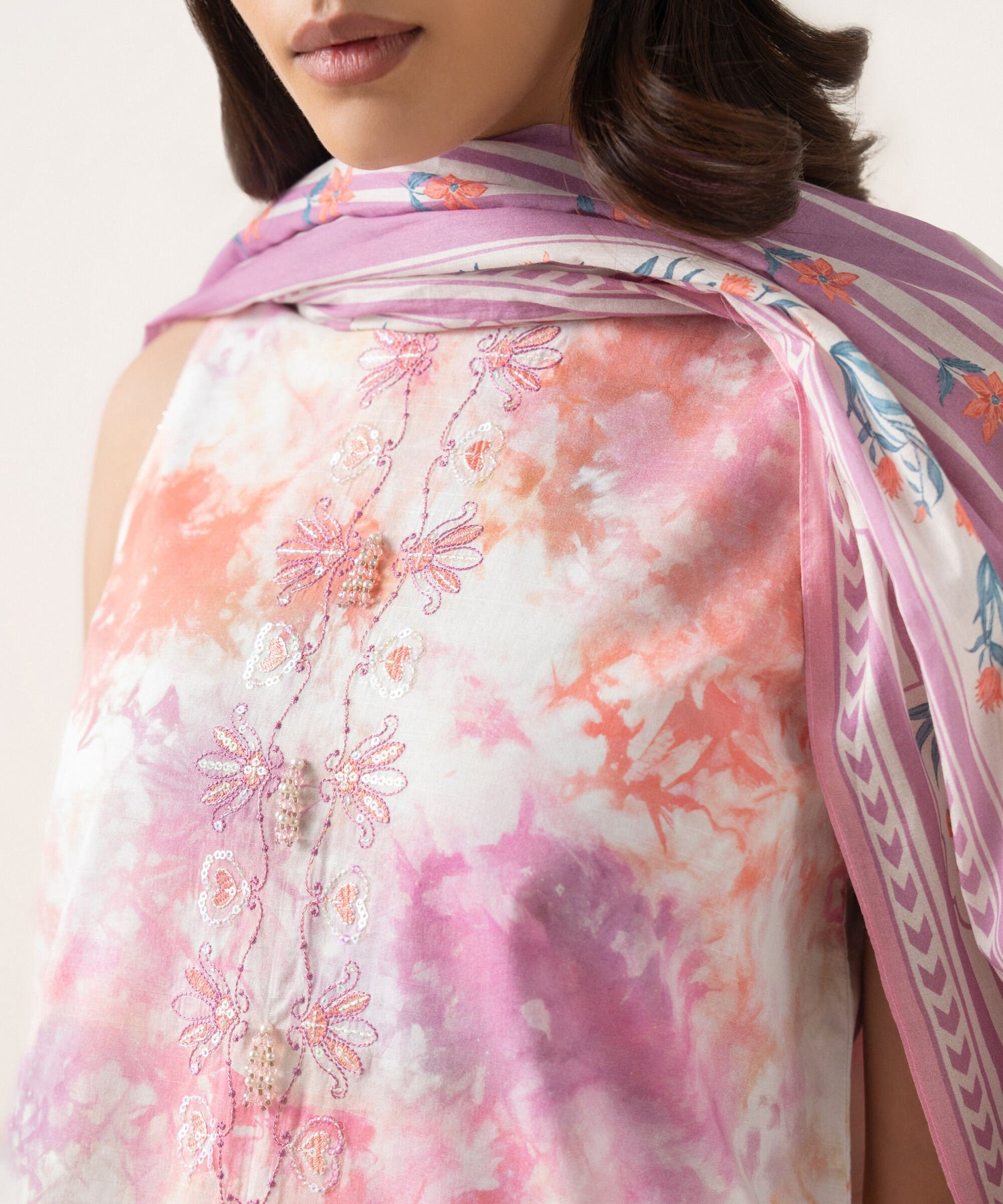 Sapphire 3 Piece Custom Stitched Suit - Pink - LB31303