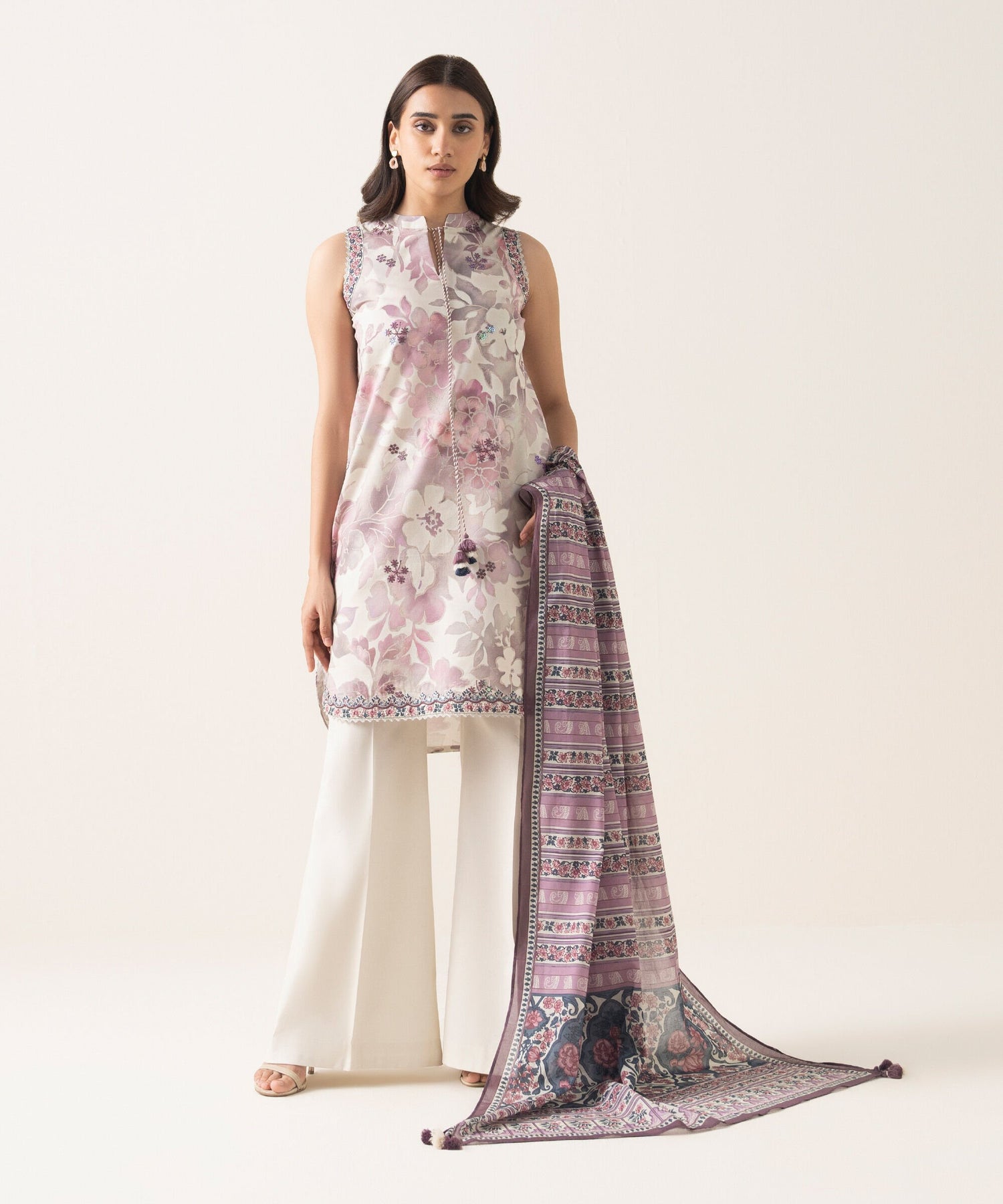 Sapphire 3 Piece Custom Stitched Suit - Pink - LB31298