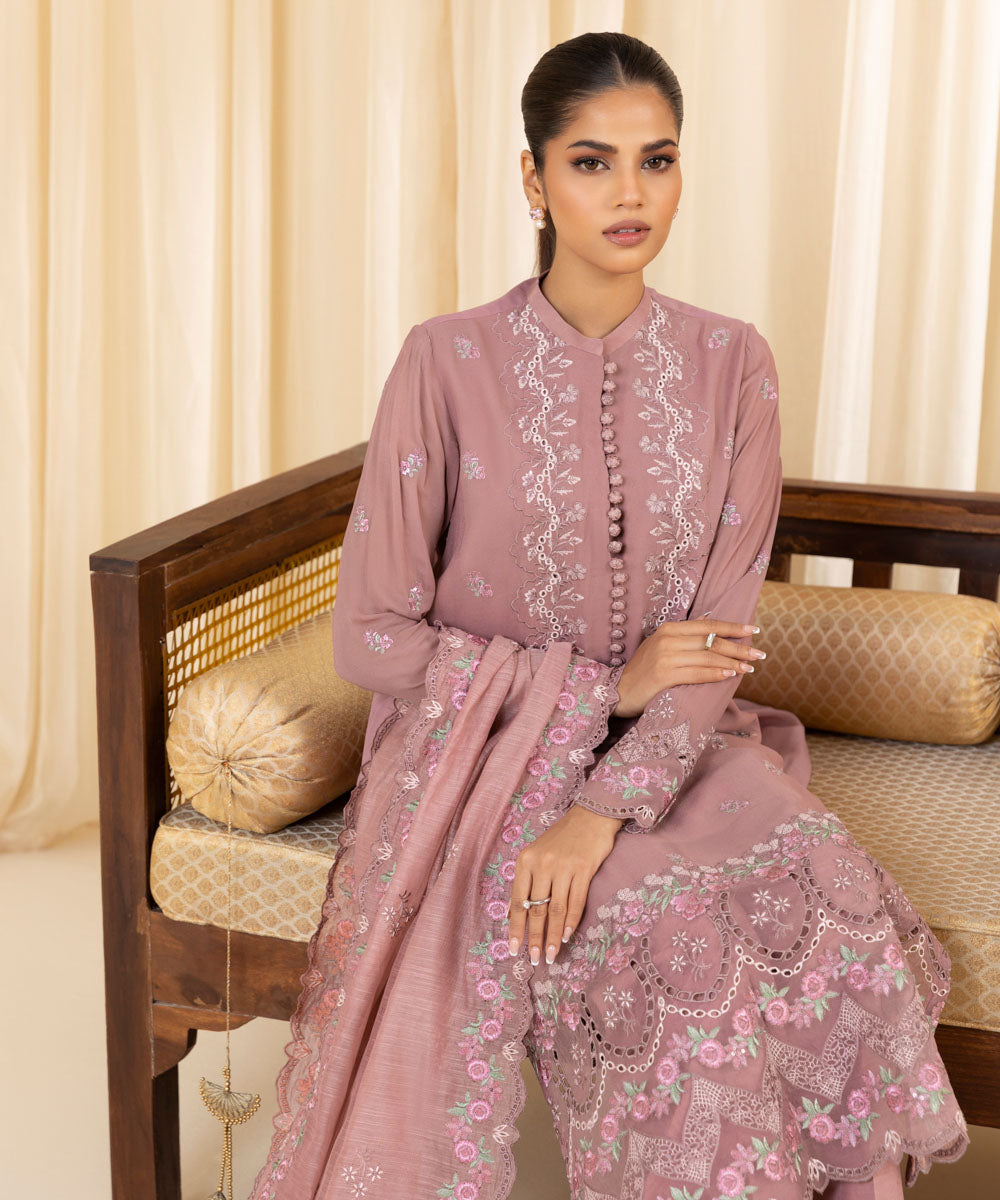 Sapphire 3 Piece Custom Stitched Suit - Pink - LB288095