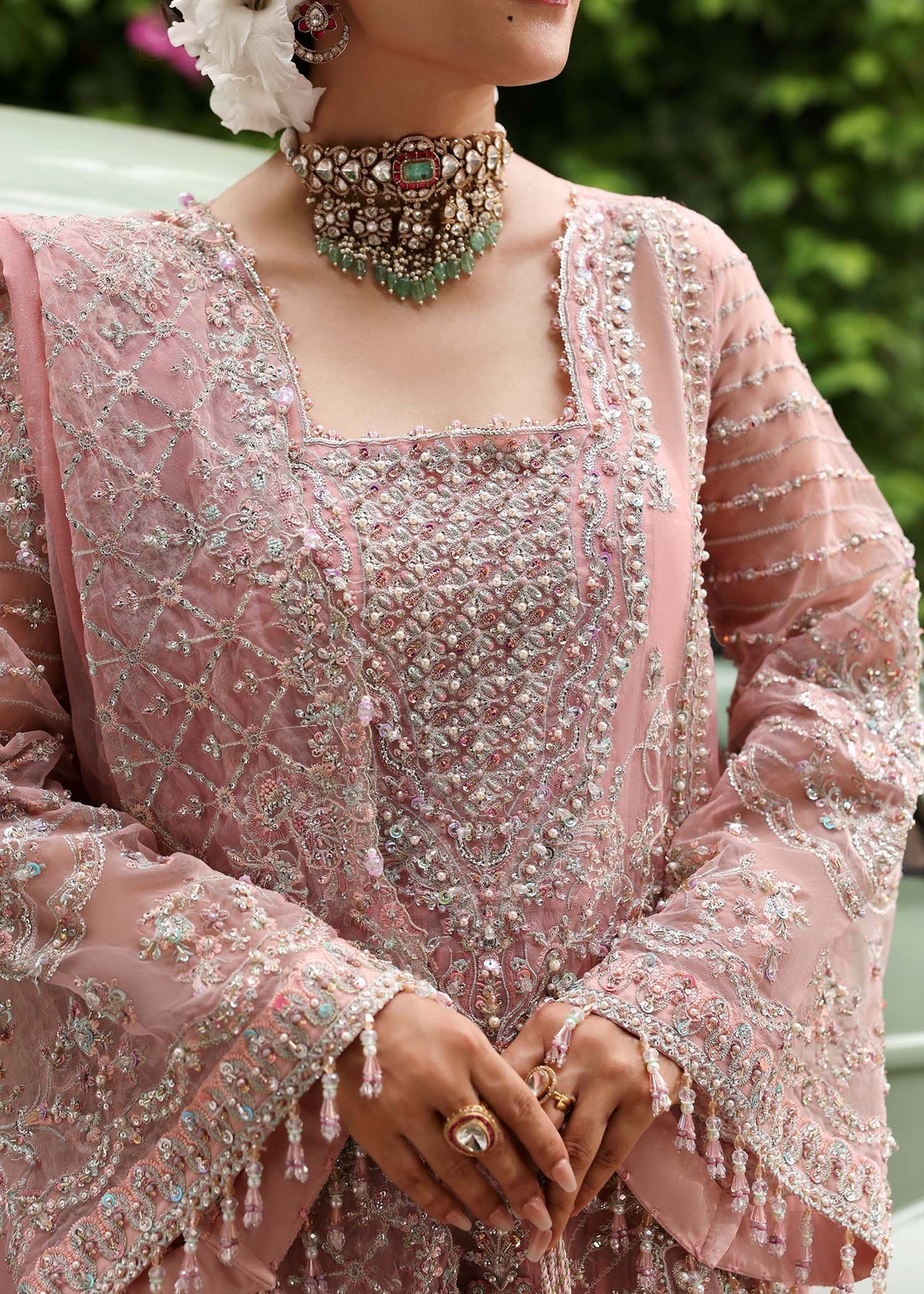 Kanwal Malik 3 Piece Custom Stitched Suit - Pink - LB30943