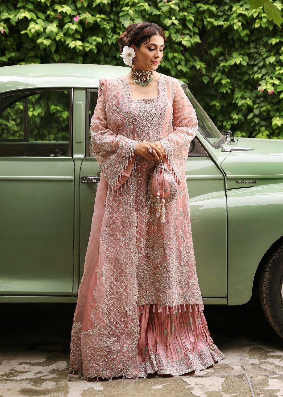 Kanwal Malik 3 Piece Custom Stitched Suit - Pink - LB30943