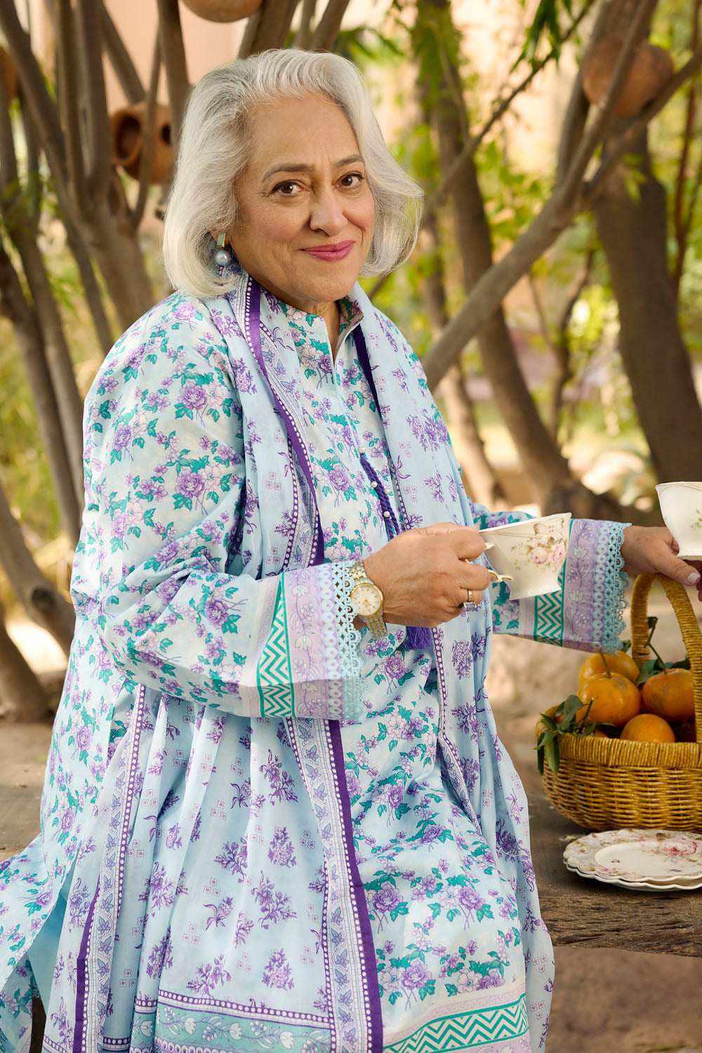 Gul Ahmed 3 Piece Custom Stitched Suit - Green - LB31504