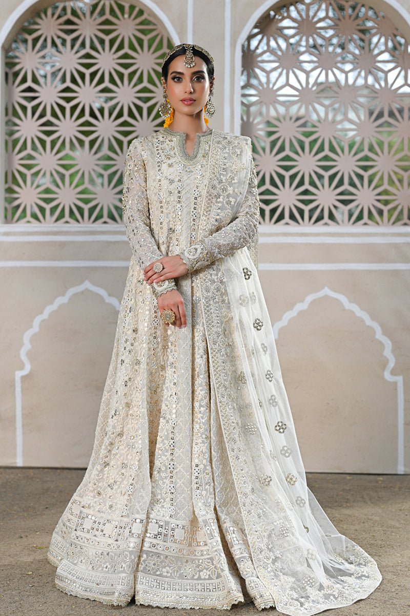 Qalamkar 3 Piece Custom Stitched Suit - Off-White - LB287820