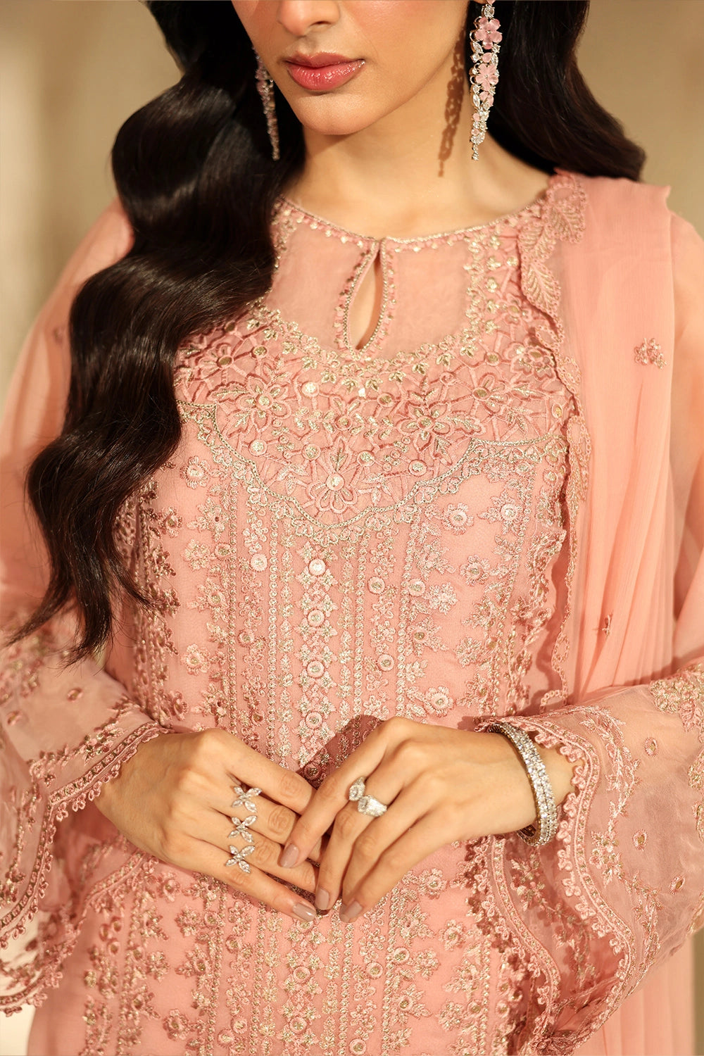 Azure 3 Piece Custom Stitched Suit - Pink - LB31140