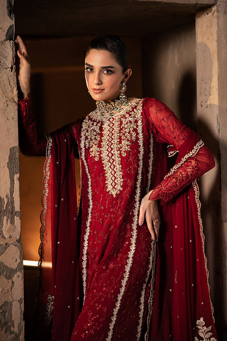 Azure 3 Piece Custom Stitched Suit - Maroon - LB288947