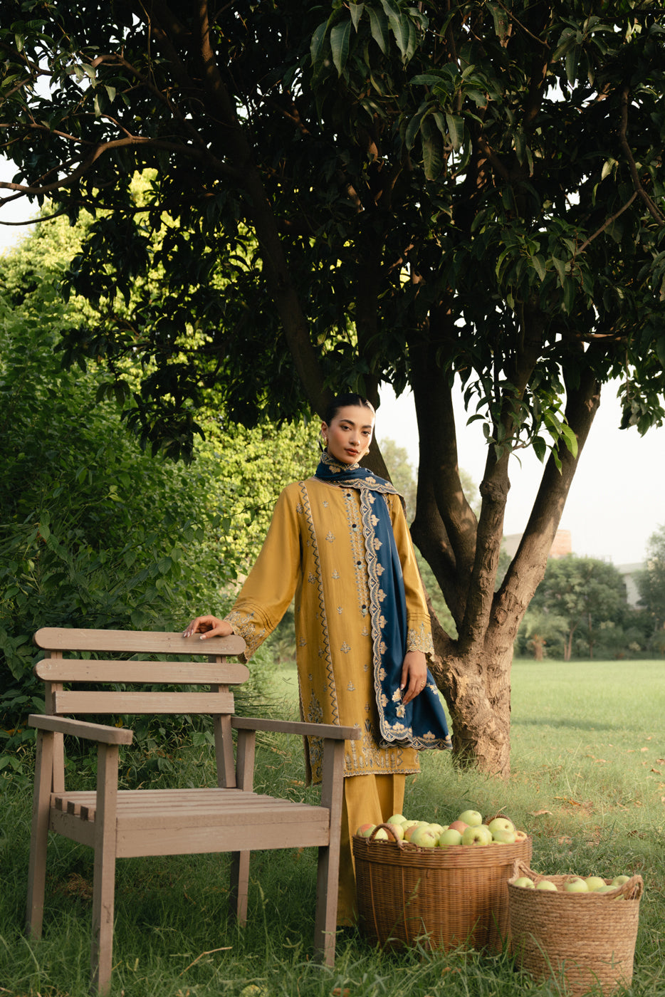 Libasco Beechtree 3 Piece Custom Stitched Suit - Yellow - LB288320