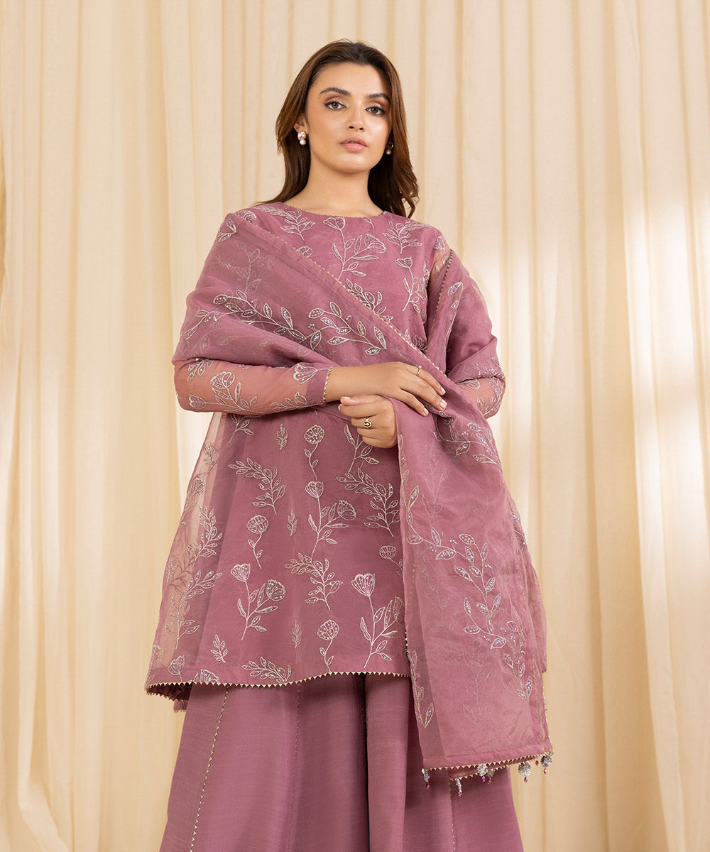 Sapphire 3 Piece Custom Stitched Suit - Pink - LB289224