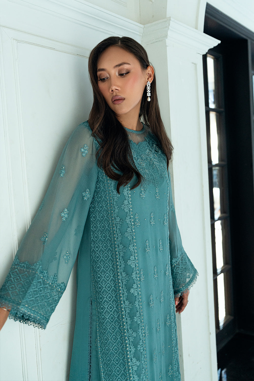 Azure 3 Piece Custom Stitched Suit - Green - LB29547