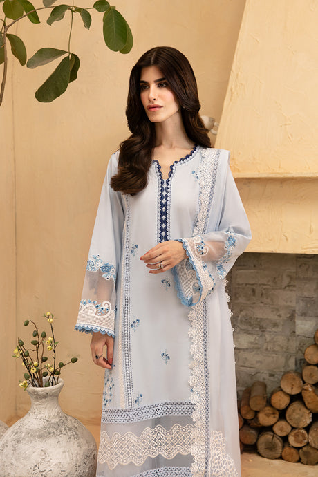 Azure 3 Piece Custom Stitched Suit - Blue - LB287846