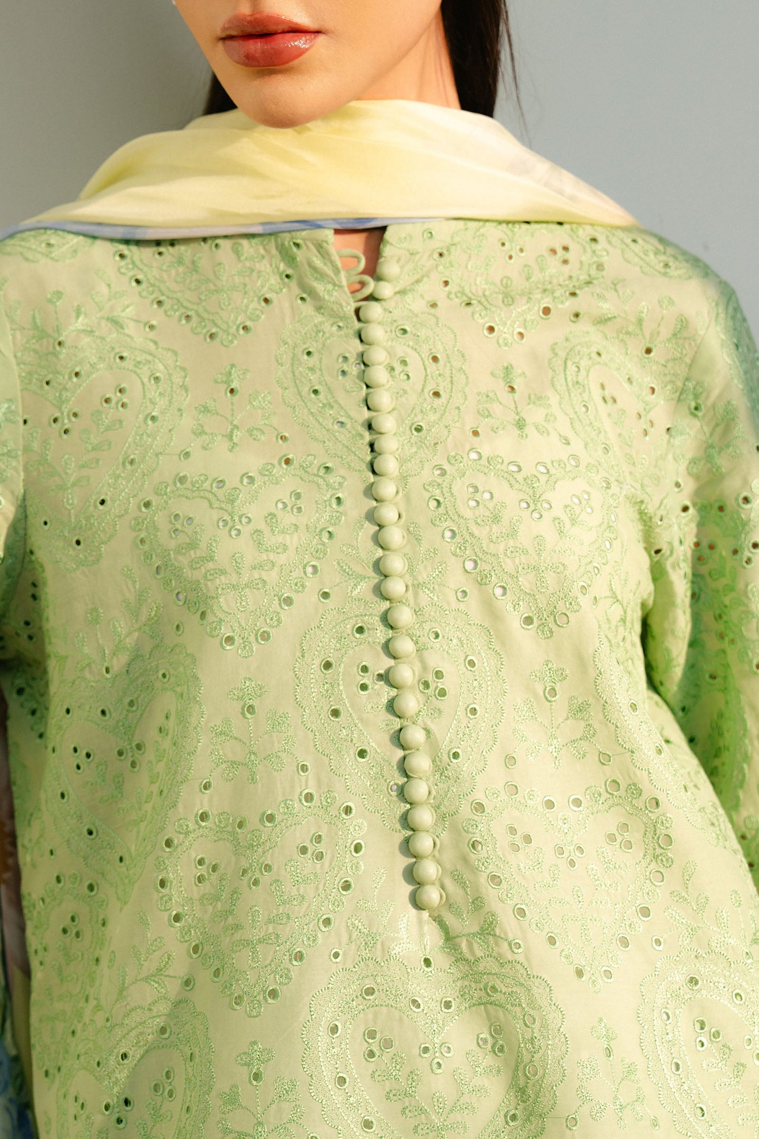 Zara Shahjahan 3 Piece Custom Stitched Suit - Green - LB29510