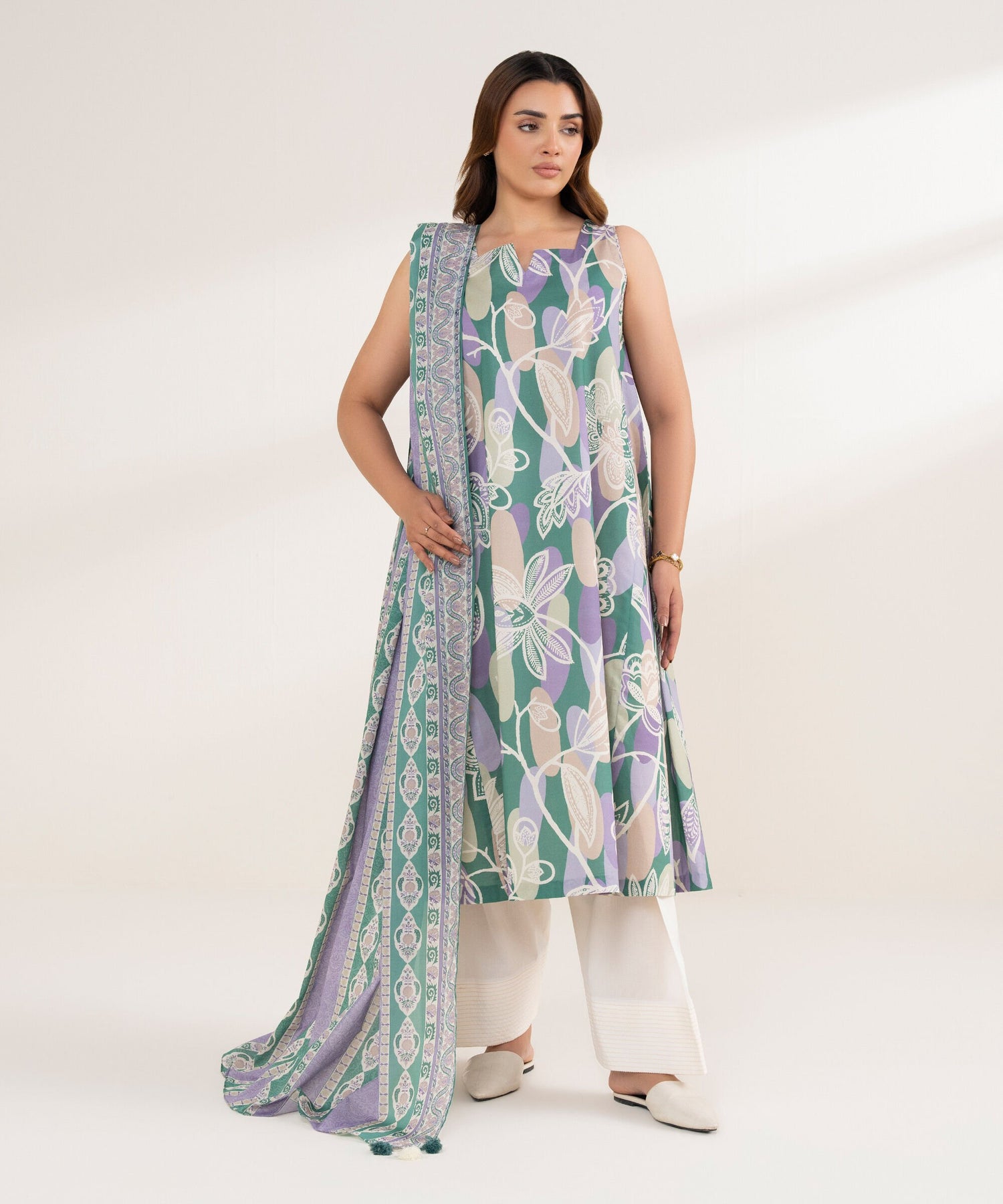 Sapphire 2 Piece Custom Stitched Suit - Green - LB31215