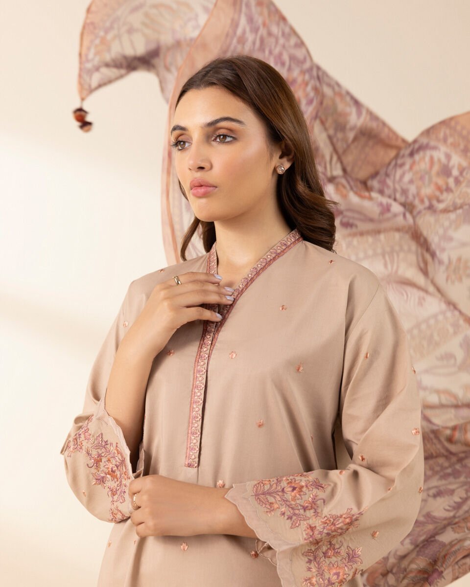 Sapphire 3 Piece Custom Stitched Suit - Beige - LB30160