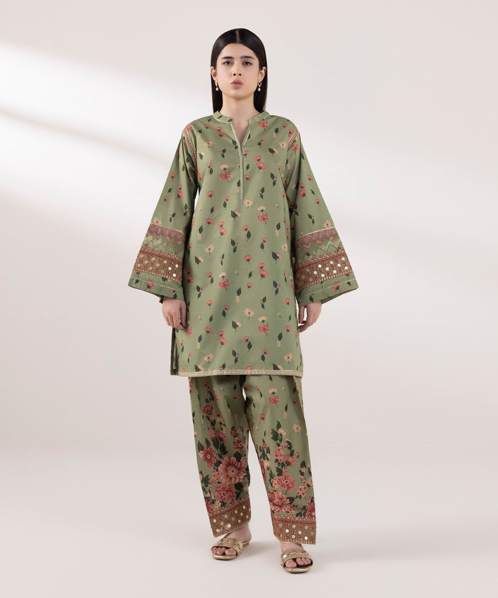 Sapphire 2 Piece Custom Stitched Suit - Green - LB287657