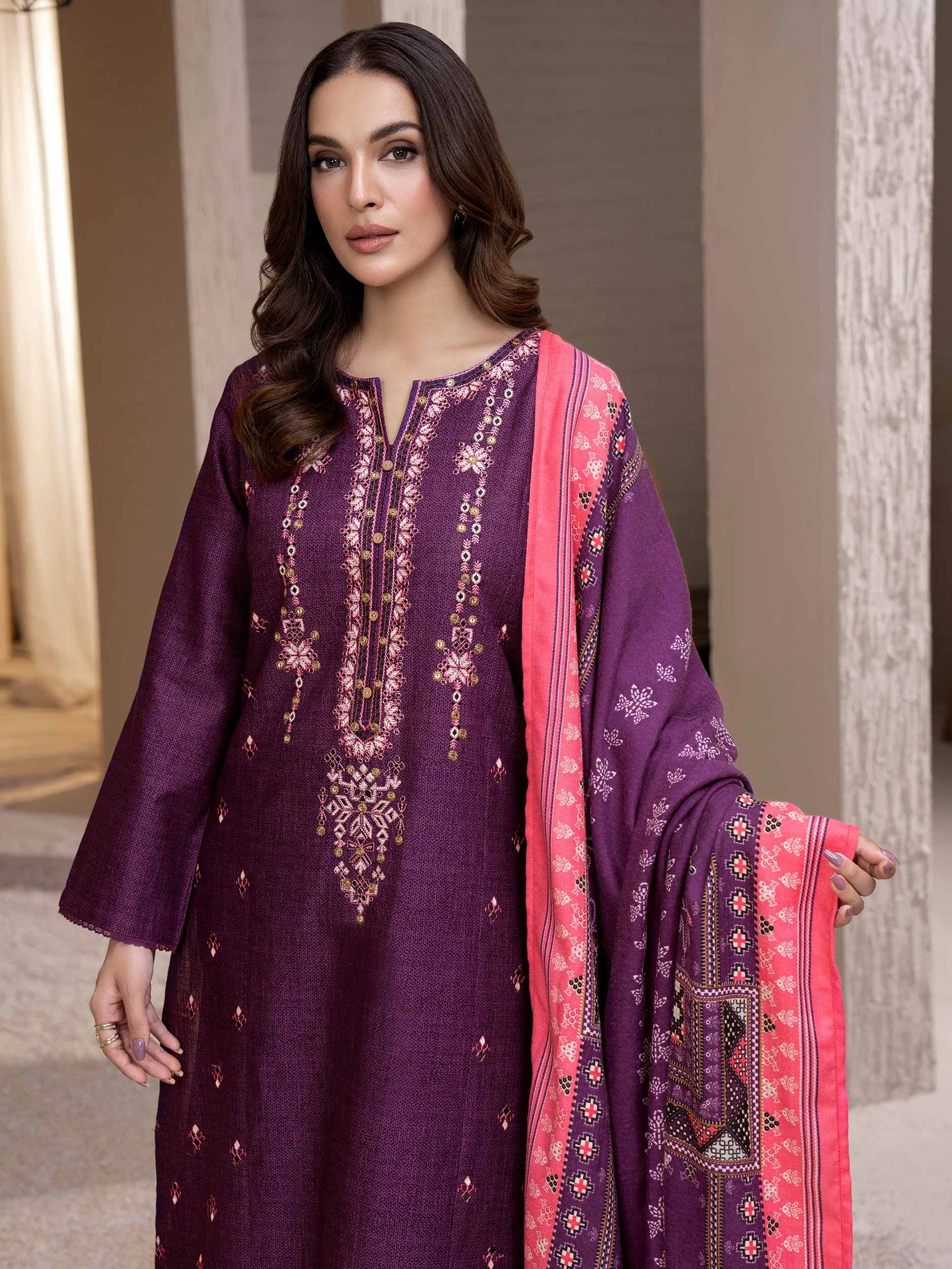 Limelight 3 Piece Custom Stitched Suit - Purple - LB288386