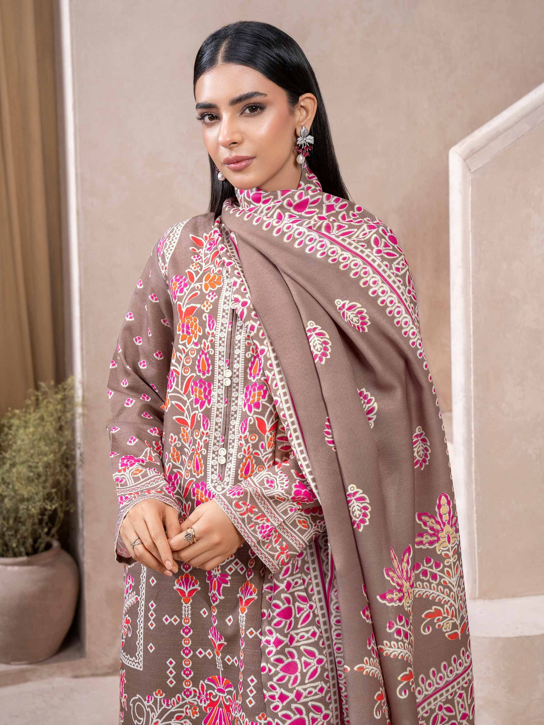 Libasco Limelight 3 Piece Custom Stitched Suit - Beige - LB288352