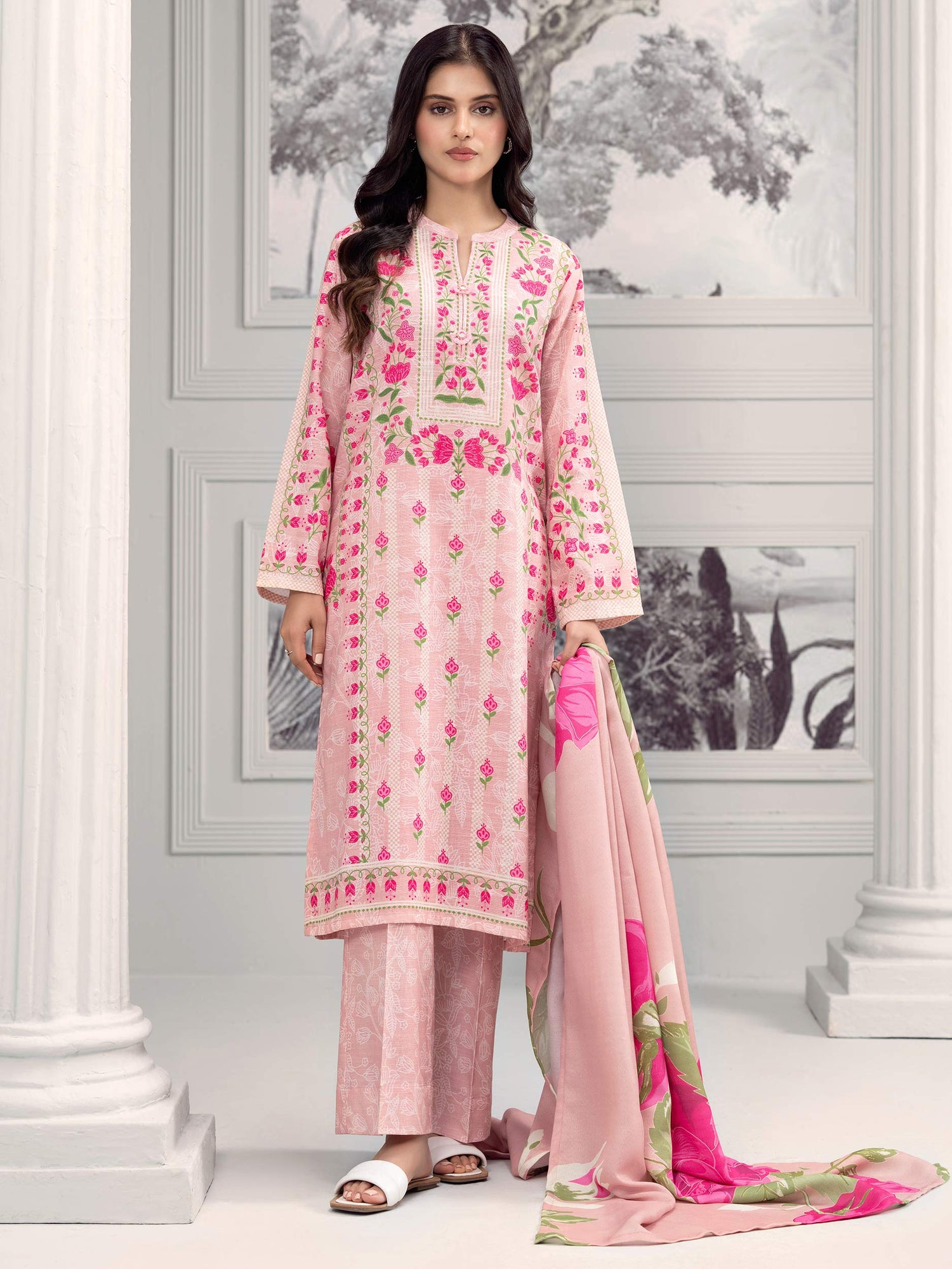 Limelight 3 Piece Custom Stitched Suit - Pink - LB288378