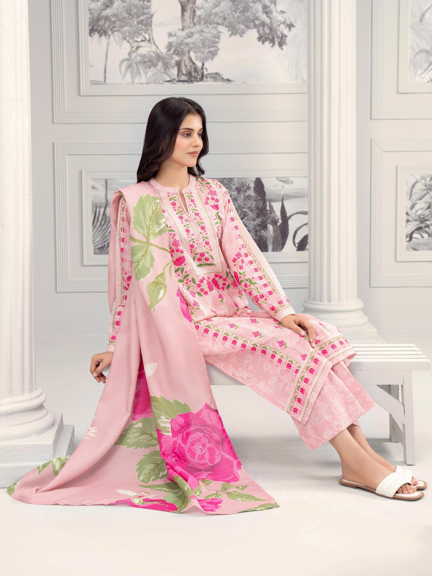 Libasco Limelight 3 Piece Custom Stitched Suit - Pink - LB288378