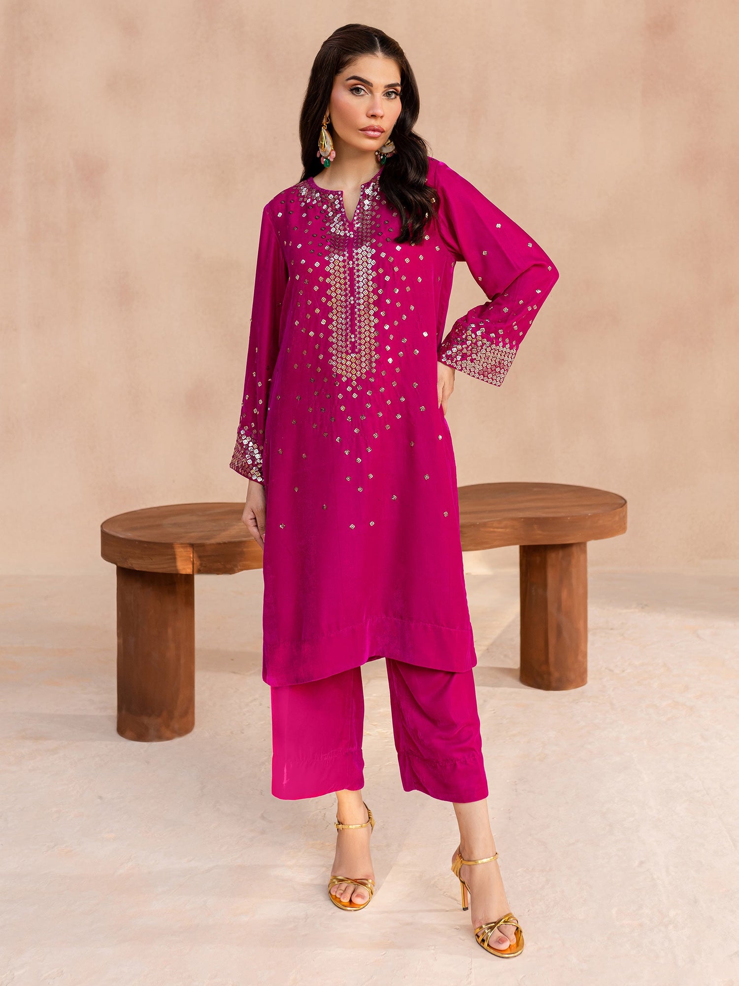 Limelight 2 Piece Custom Stitched Suit - Pink - LB289131