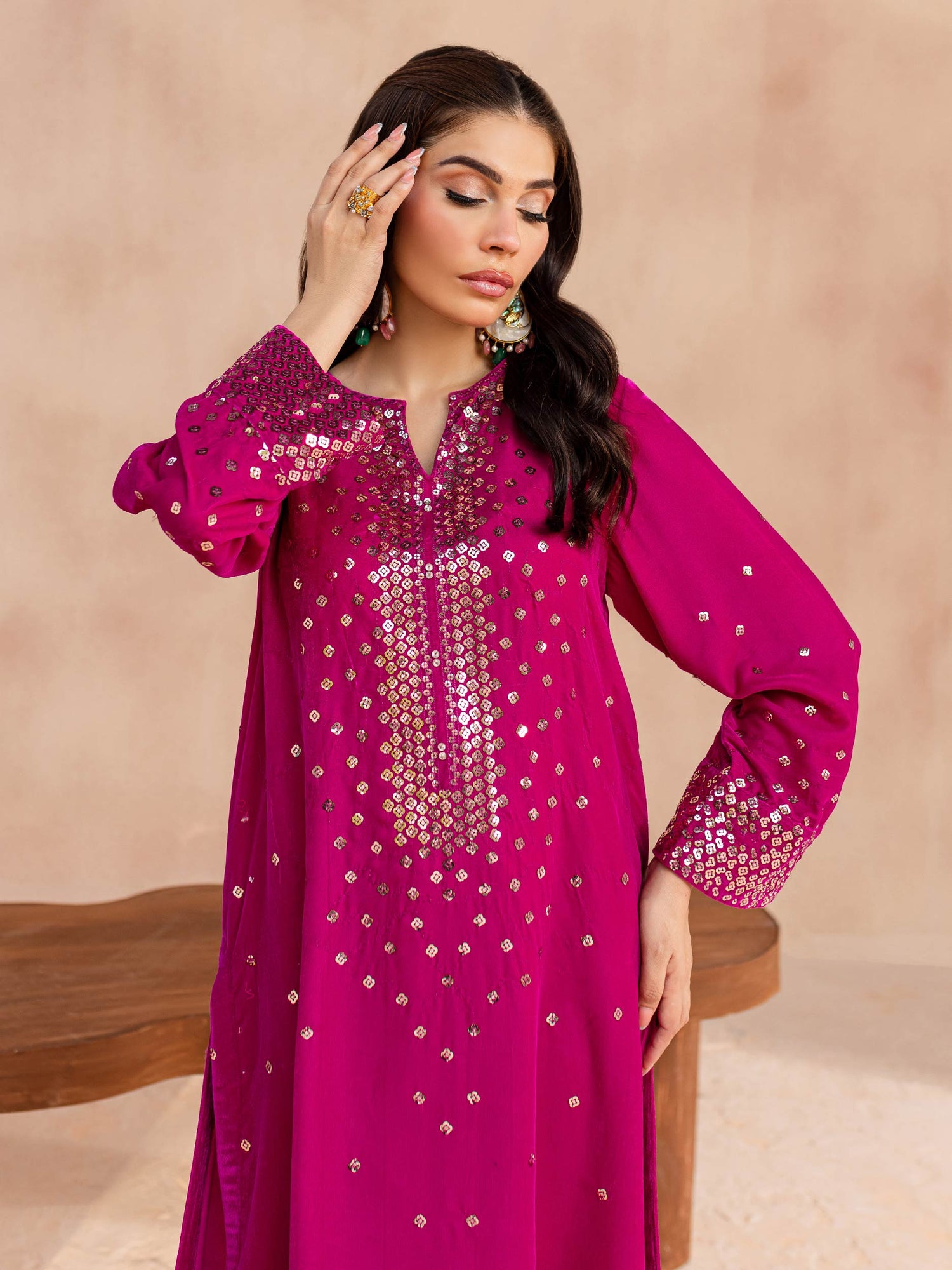 Limelight 2 Piece Custom Stitched Suit - Pink - LB289131