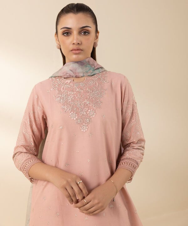 Sapphire 3 Piece Custom Stitched Suit - Pink - LB30110