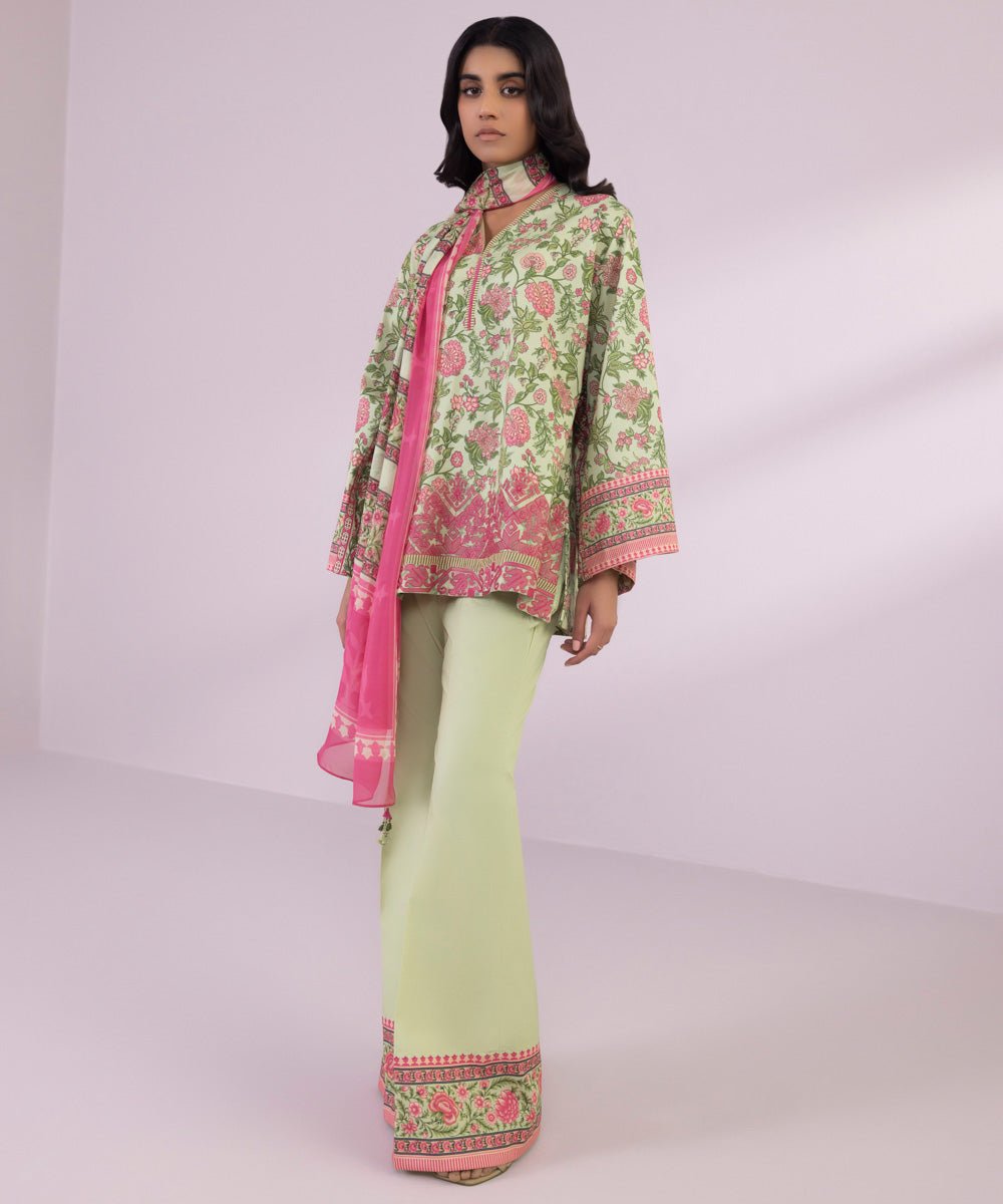 Sapphire 3 Piece Custom Stitched Suit - Green - LB287162