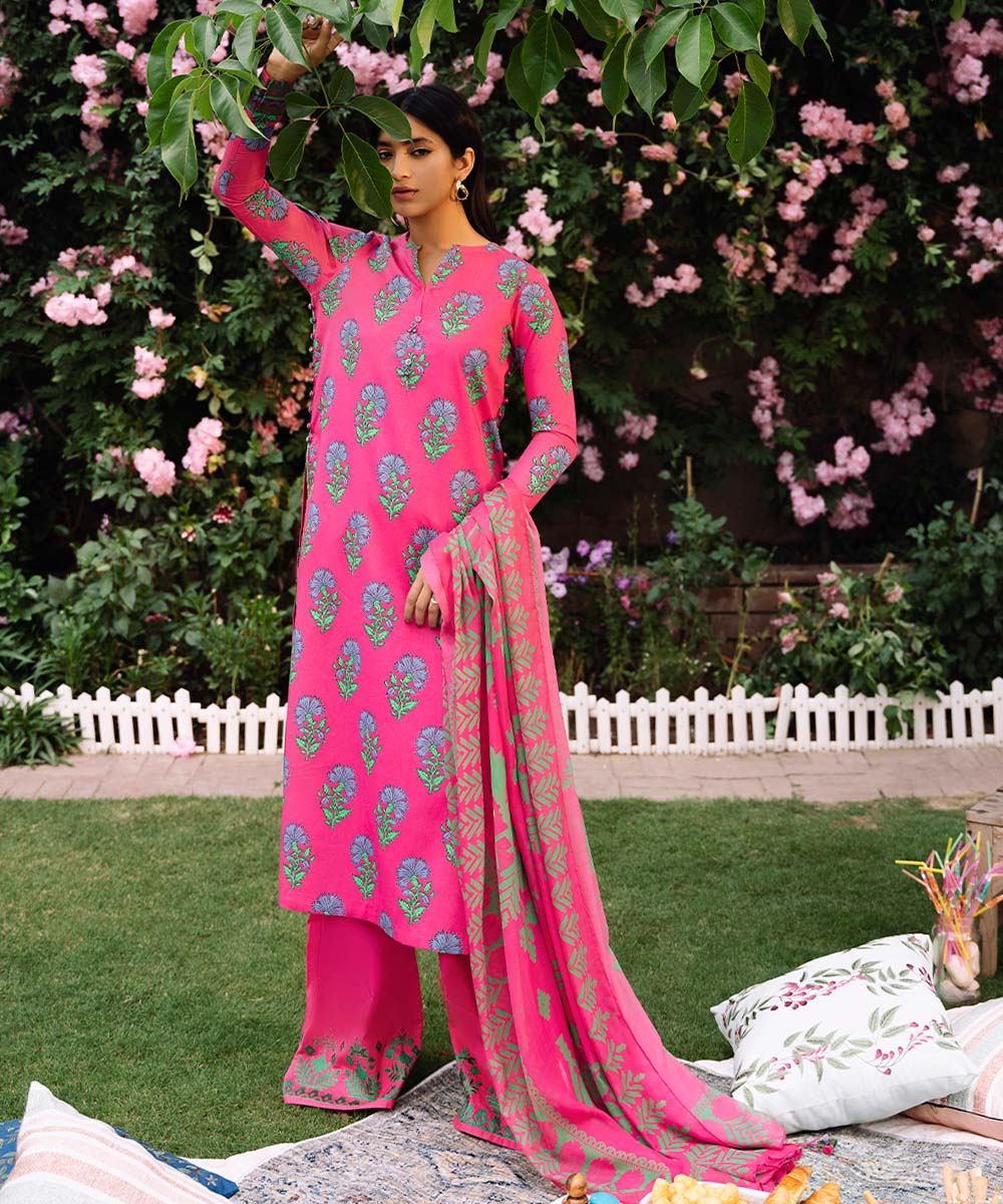 Sapphire 3 Piece Custom Stitched Suit - Pink - LB287159