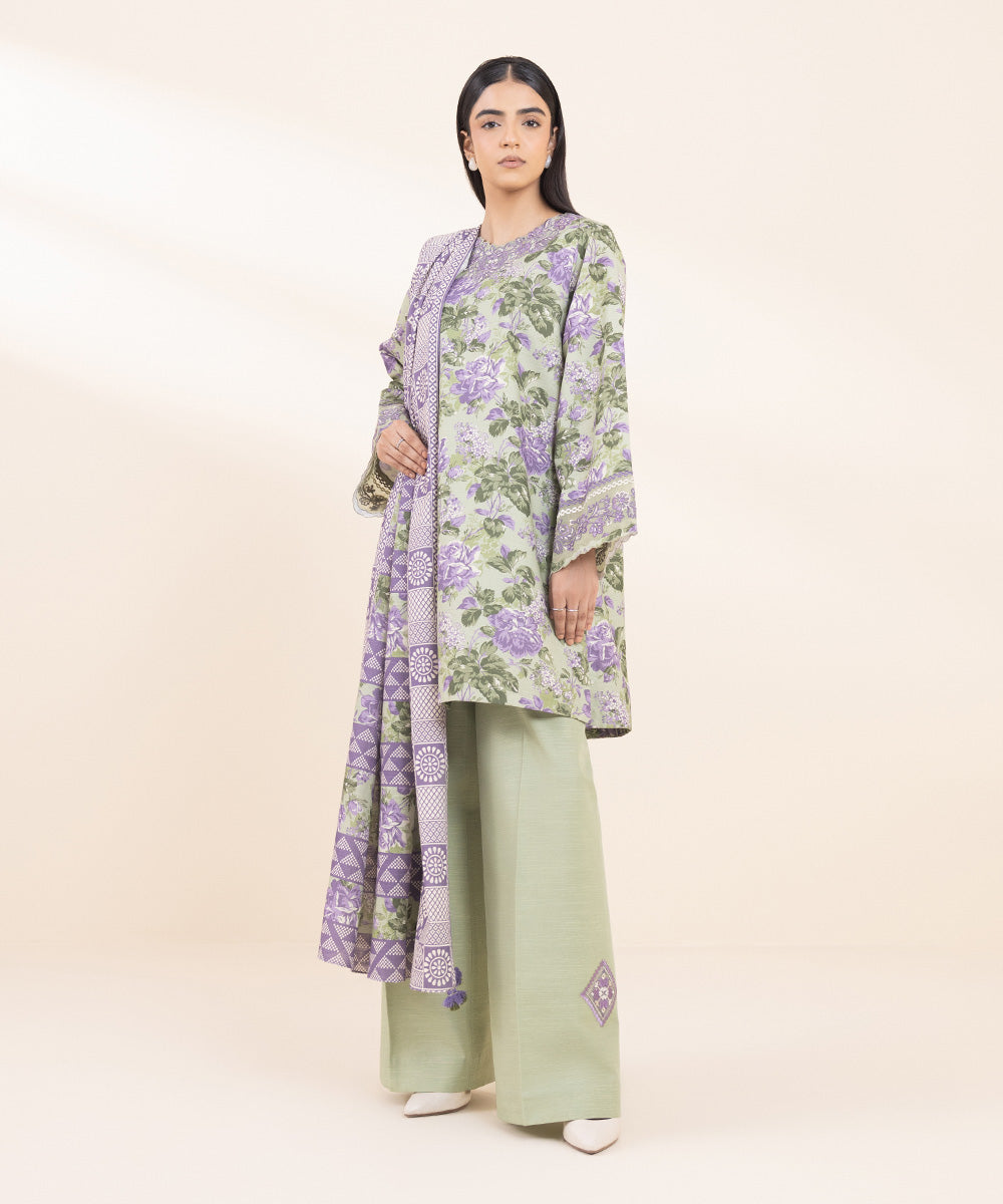 Sapphire 3 Piece Custom Stitched Suit - Green - LB288664