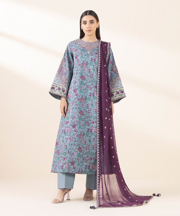 Sapphire 3 Piece Custom Stitched Suit - Blue - LB29594