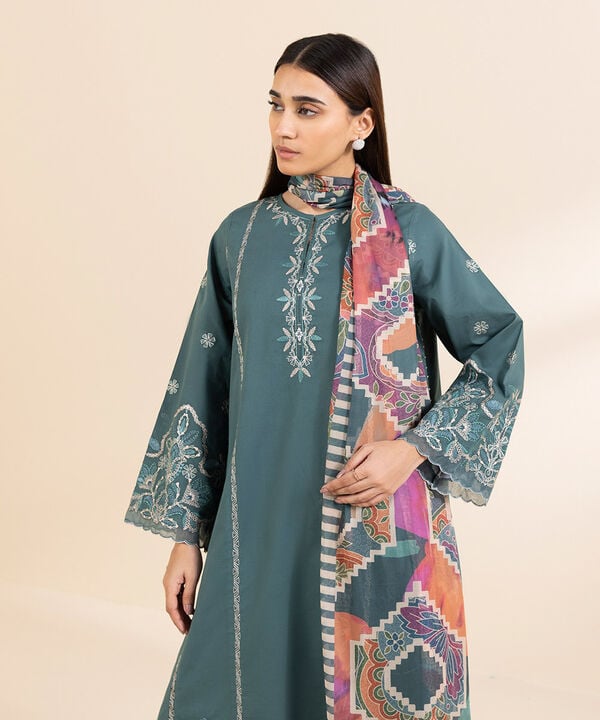 Sapphire 3 Piece Custom Stitched Suit - Green - LB29598