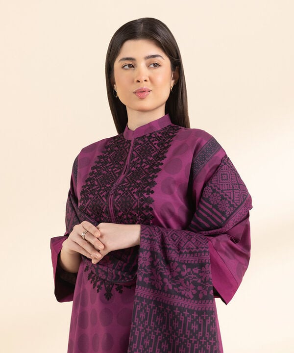 Sapphire 3 Piece Custom Stitched Suit - Purple - LB30091