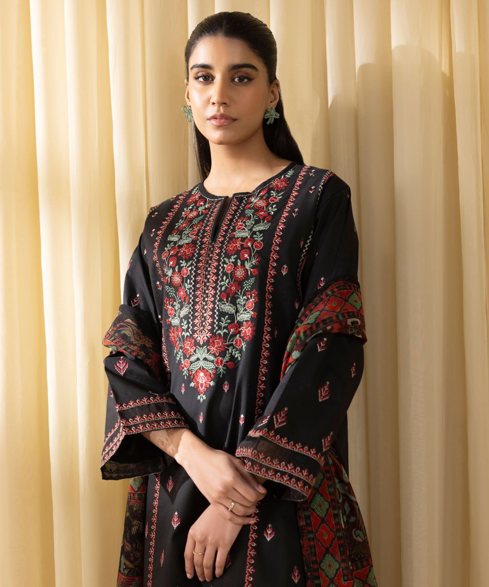 Sapphire 3 Piece Custom Stitched Suit - Black - LB30209