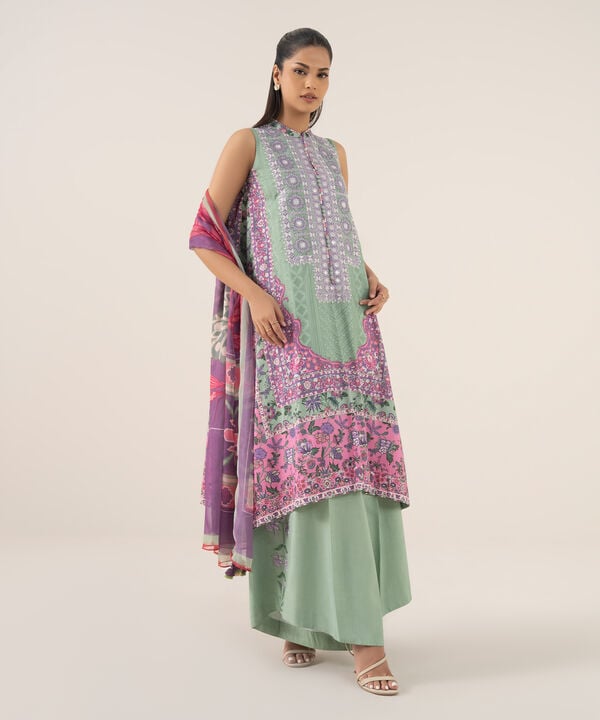 Sapphire 3 Piece Custom Stitched Suit - Purple - LB30743