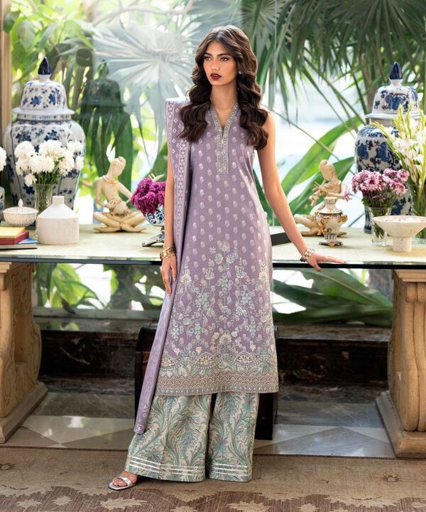 Sapphire 3 Piece Custom Stitched Suit - Purple - LB29583