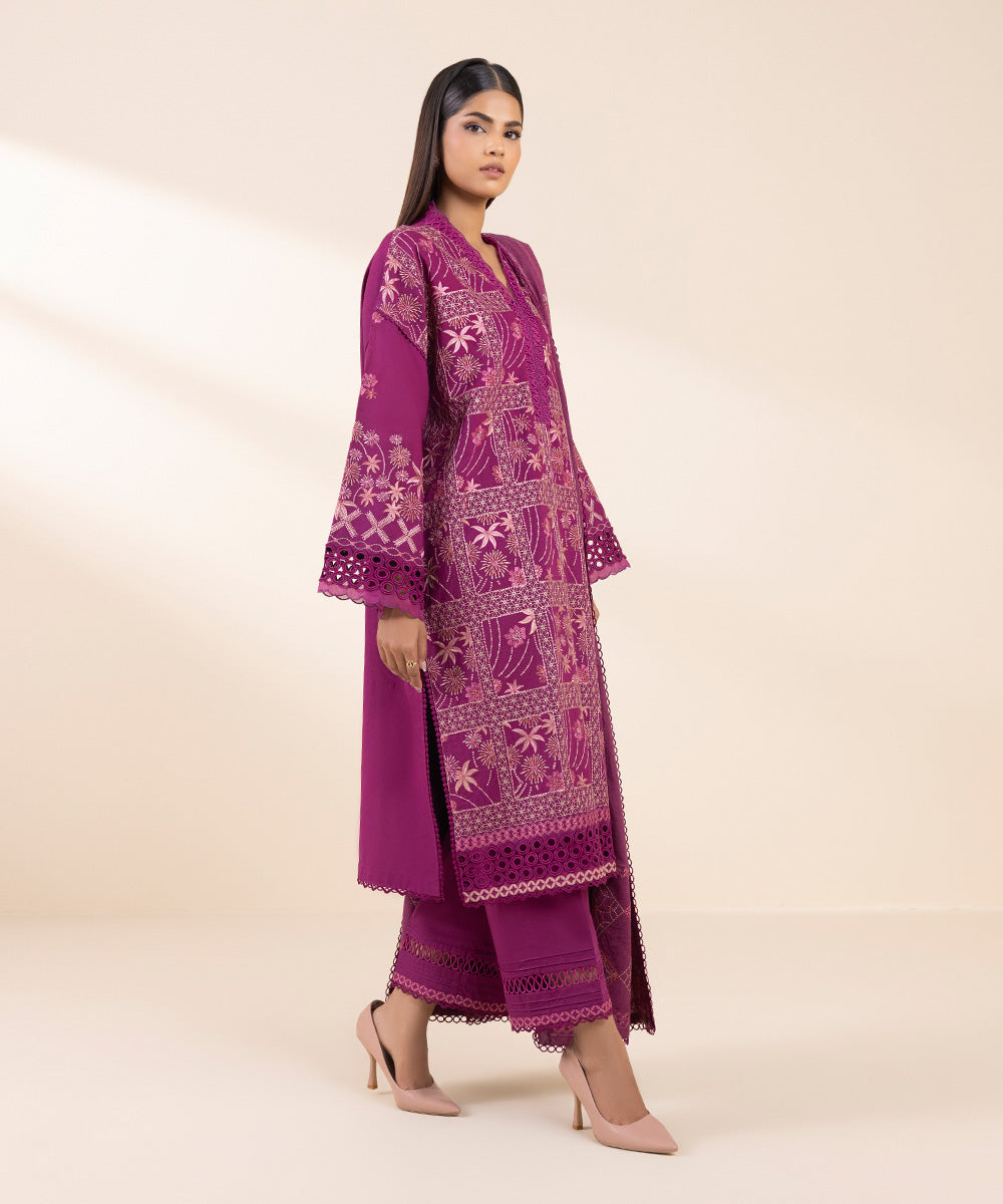 Sapphire 3 Piece Custom Stitched Suit - Purple - LB288735