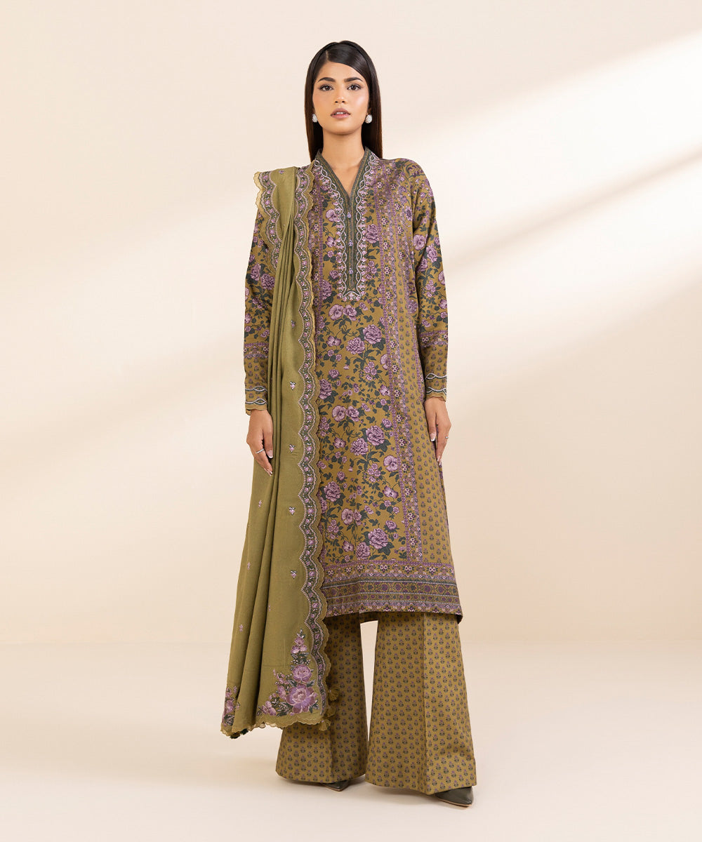 Sapphire 3 Piece Custom Stitched Suit - Green - LB288655