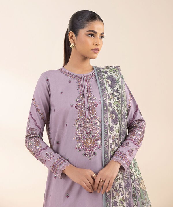 Sapphire 3 Piece Custom Stitched Suit - Purple - LB29320