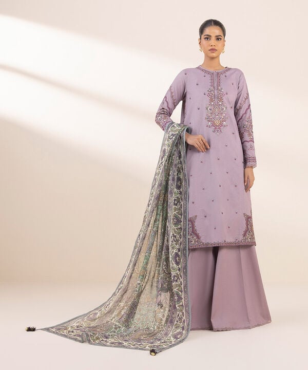 Sapphire 3 Piece Custom Stitched Suit - Purple - LB29320