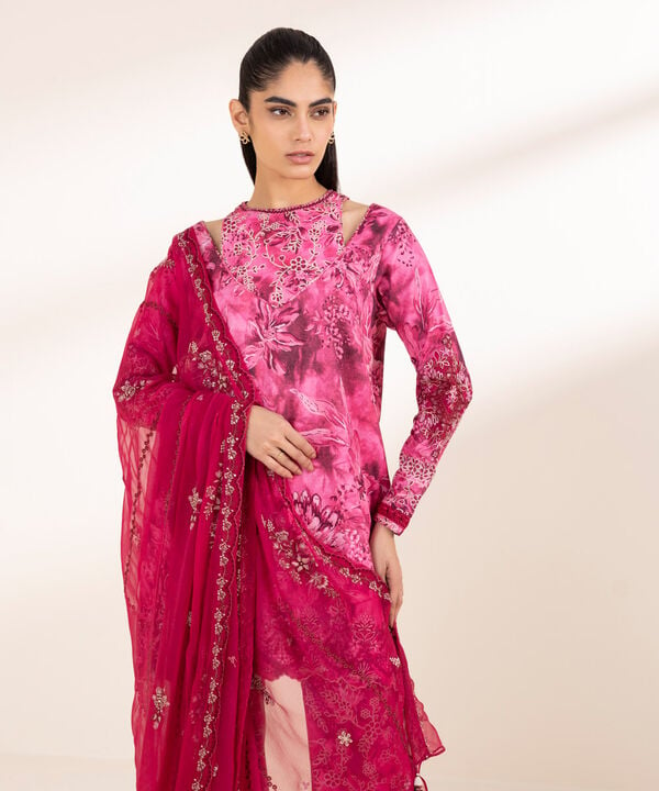 Sapphire 3 Piece Custom Stitched Suit - Pink - LB29635