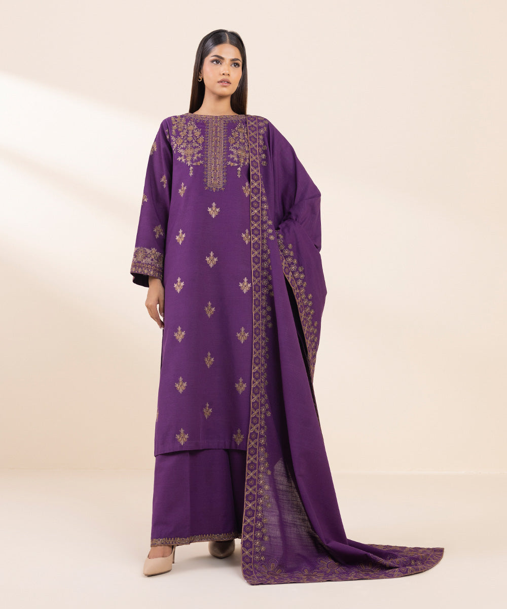 Sapphire 3 Piece Custom Stitched Suit - Purple - LB288740