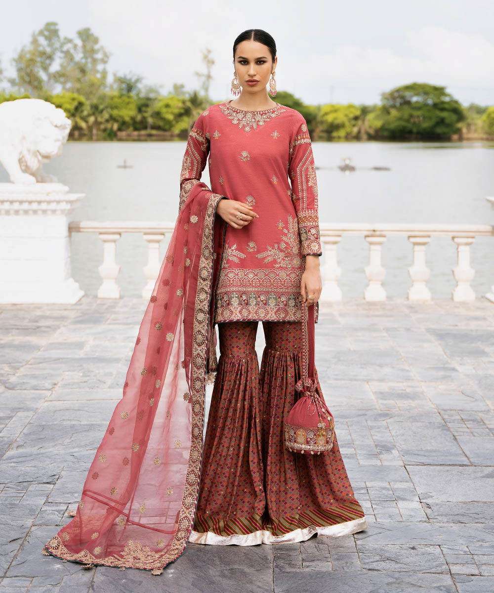 Sapphire 3 Piece Custom Stitched Suit - Pink - LB288080